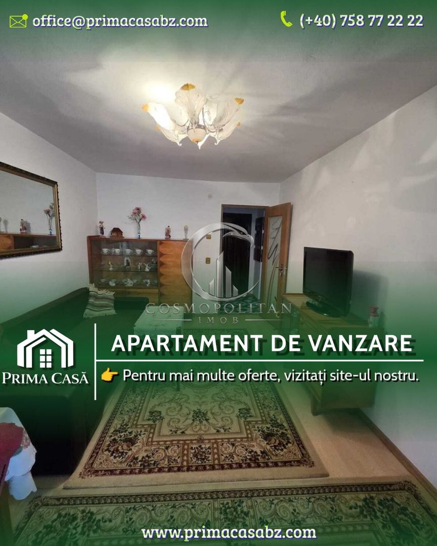 Apartament 3 camere de vânzare | Buzau, Micro 14