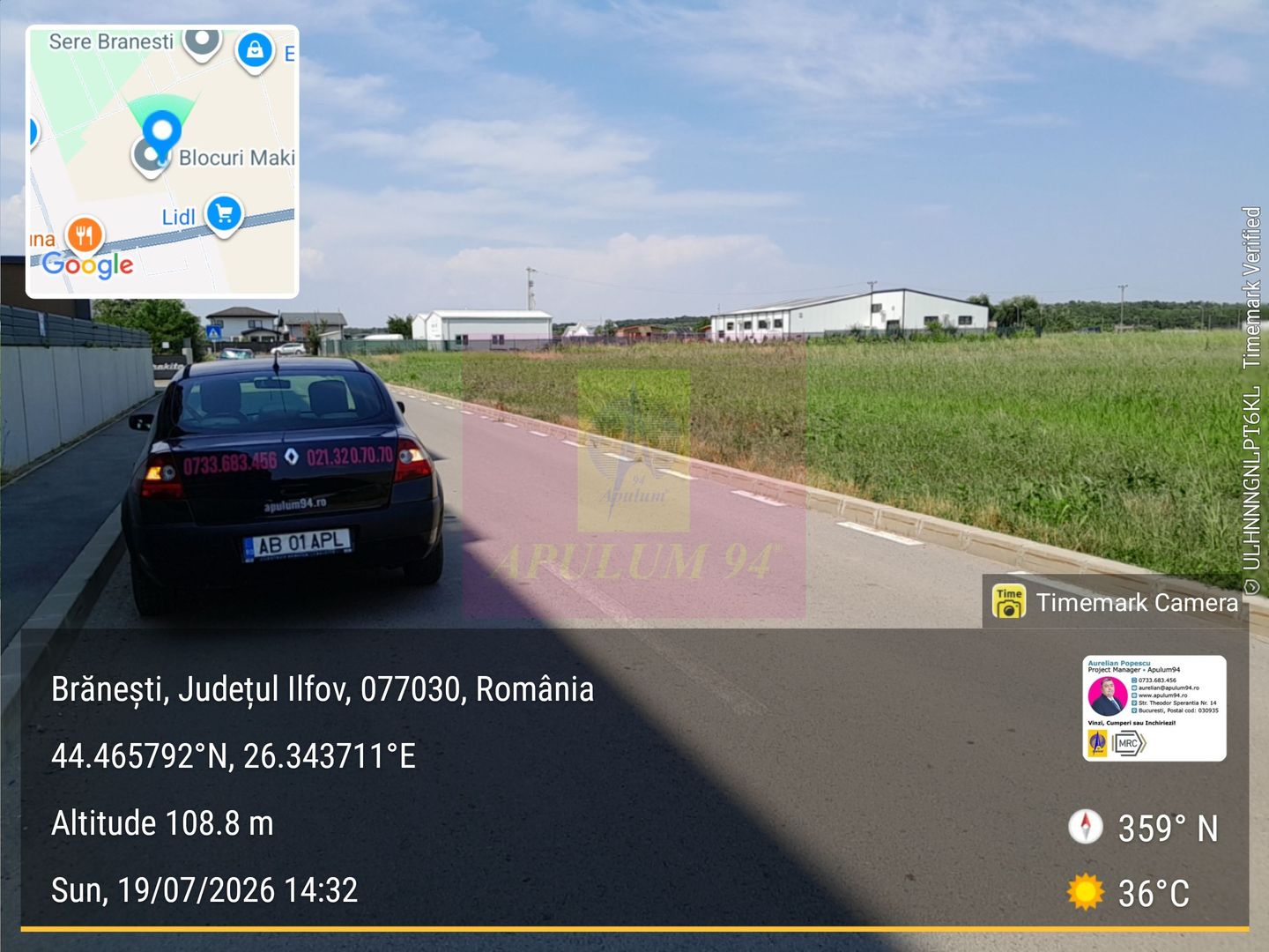 Teren intravilan de vânzare | Branesti