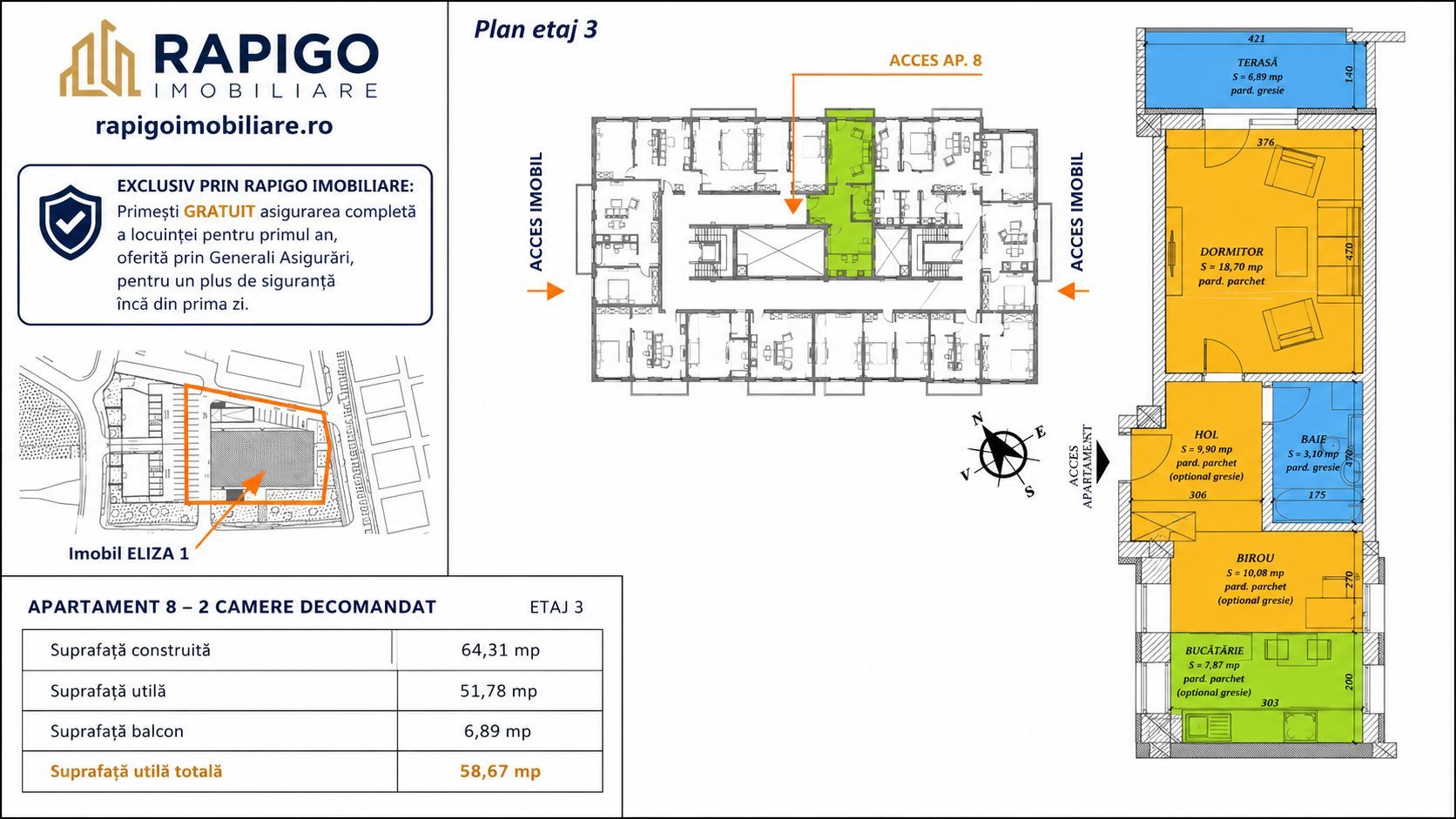 Apartament 2 camere de vânzare | Timisoara, Mehala