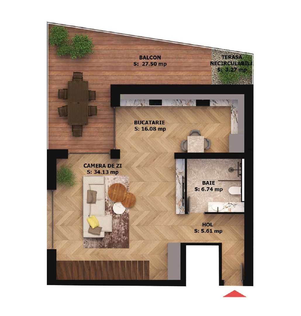 Apartament 2 camere de vânzare | Oradea, Central