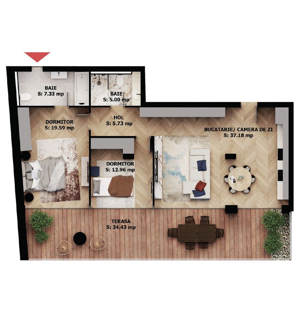 Apartament 3 camere de vânzare | Oradea, Central