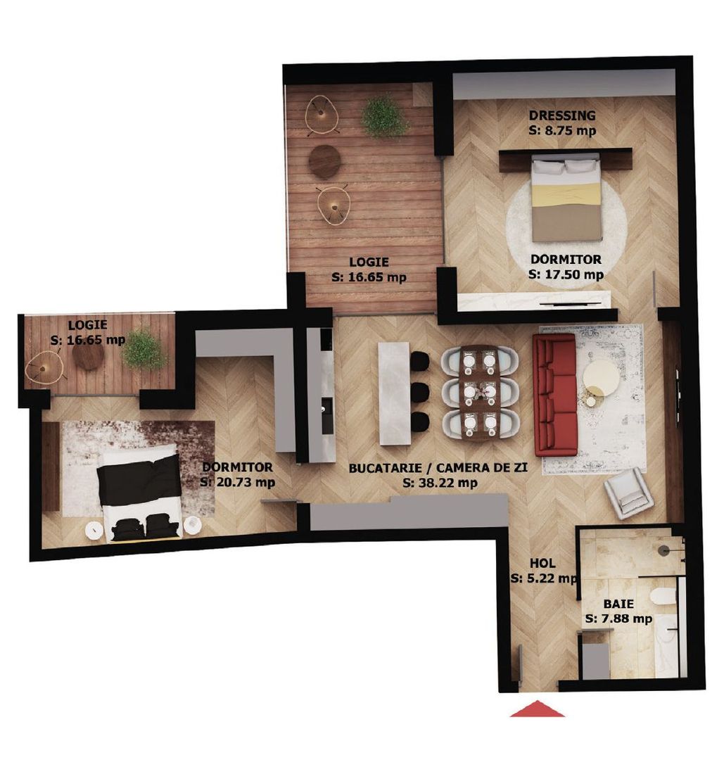 Apartament 3 camere de vânzare | Oradea, Central