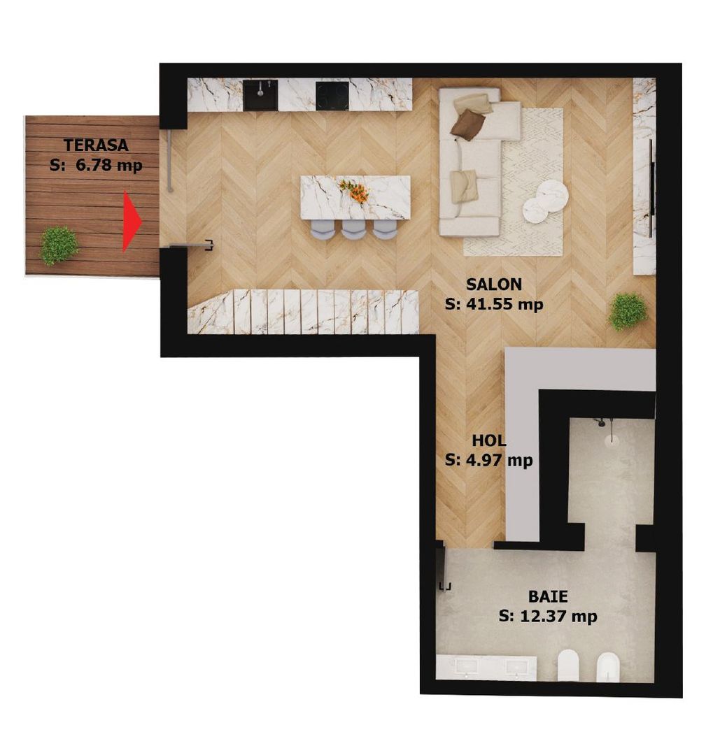 Apartament 2 camere de vânzare | Oradea, Central