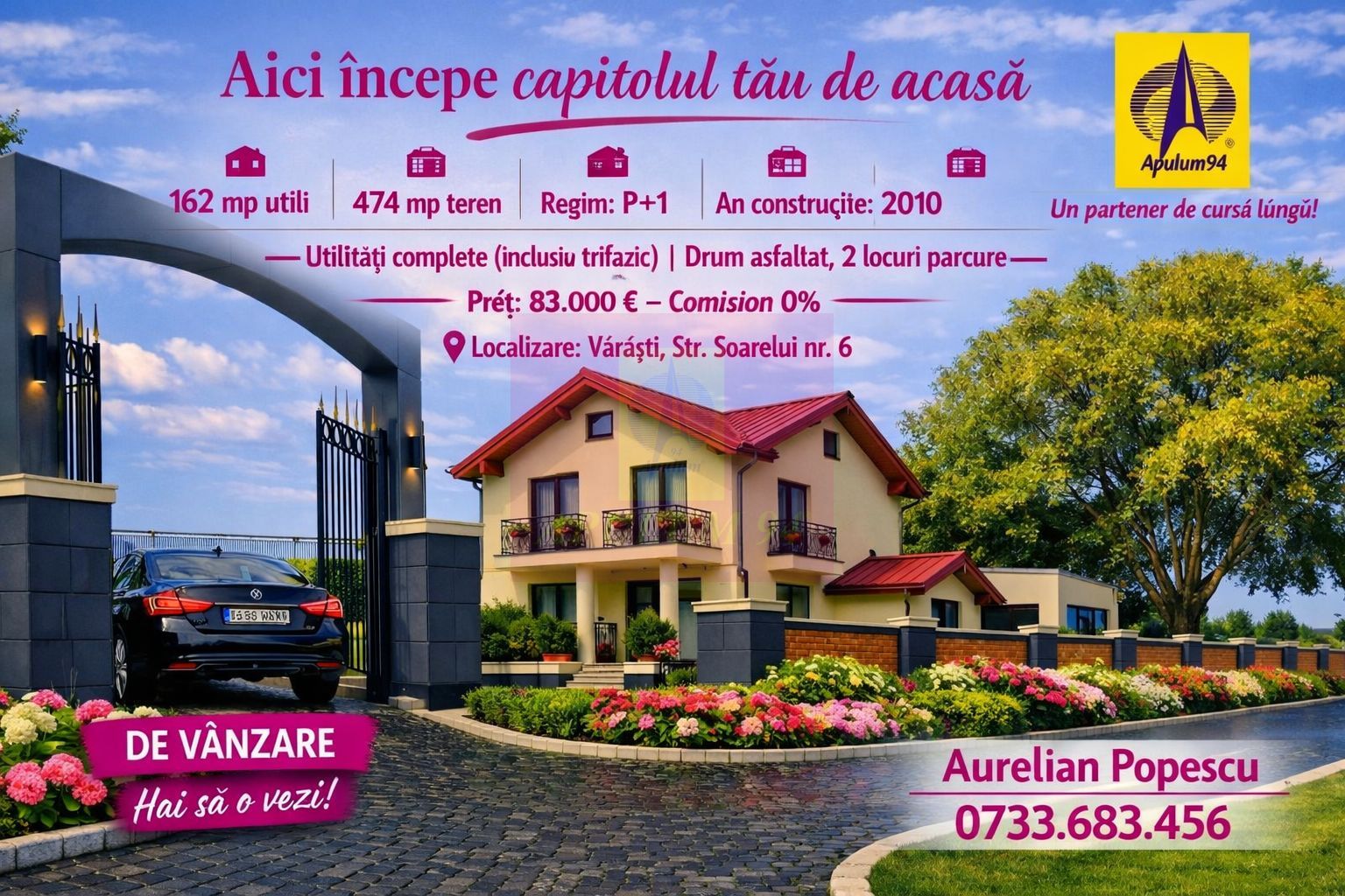 Casă 4 camere de vânzare | Varasti