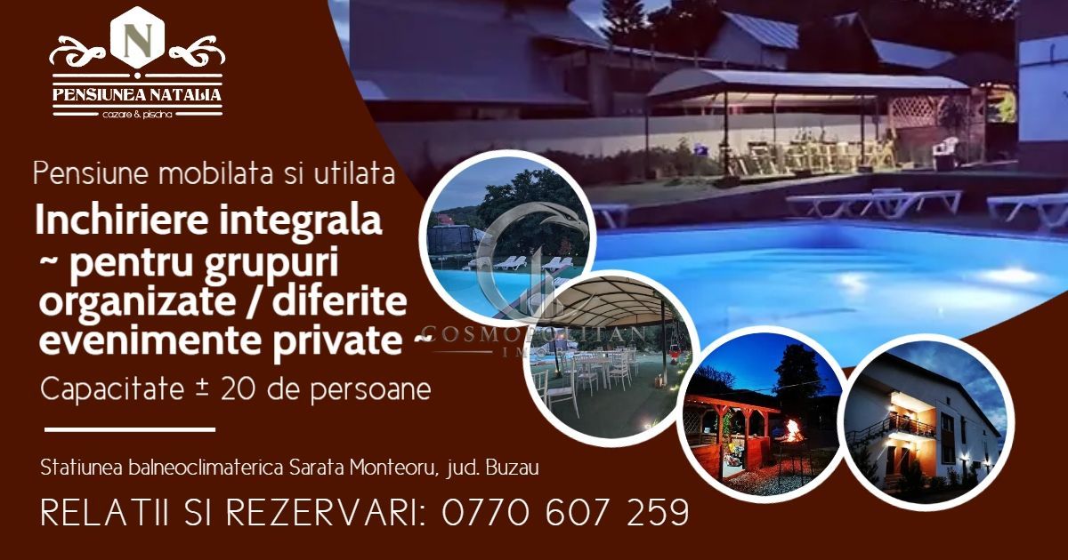 Casă 10 camere de închiriat | Sarata-Monteoru