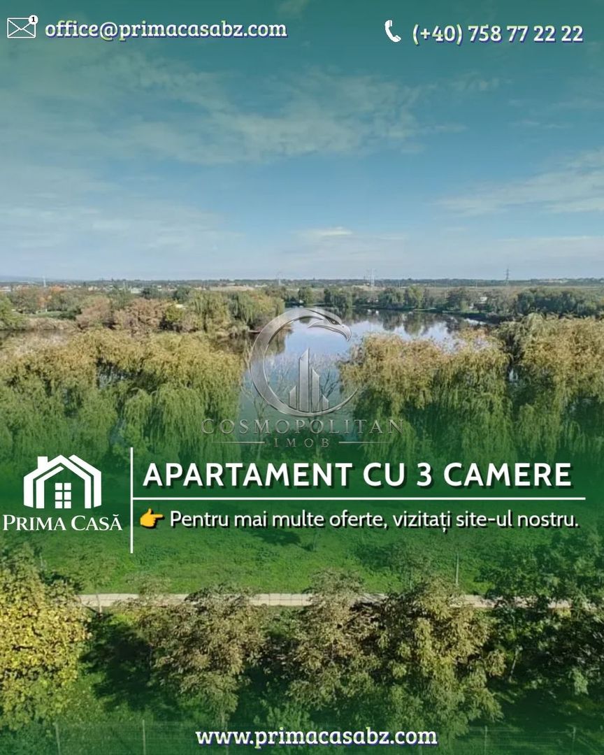 Apartament 3 camere de vânzare | Buzau, Brosteni