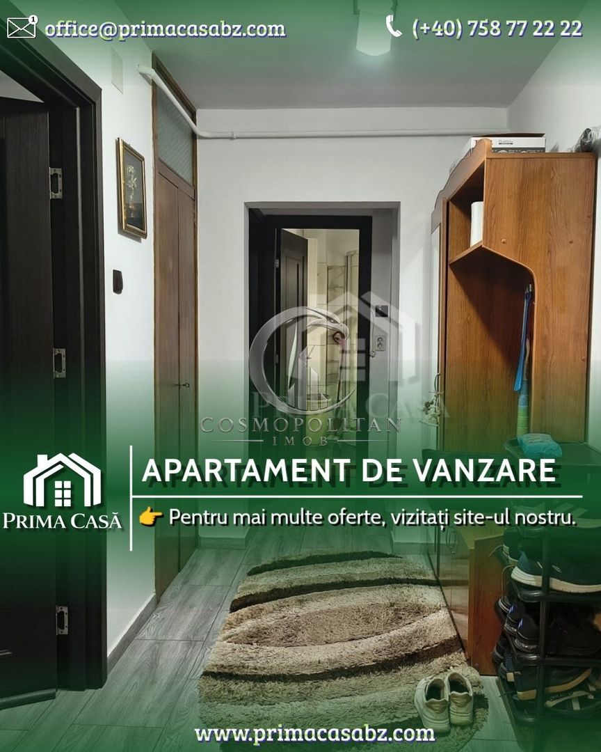 Apartament 2 camere de vânzare | Buzau, Aleea Sporturilor