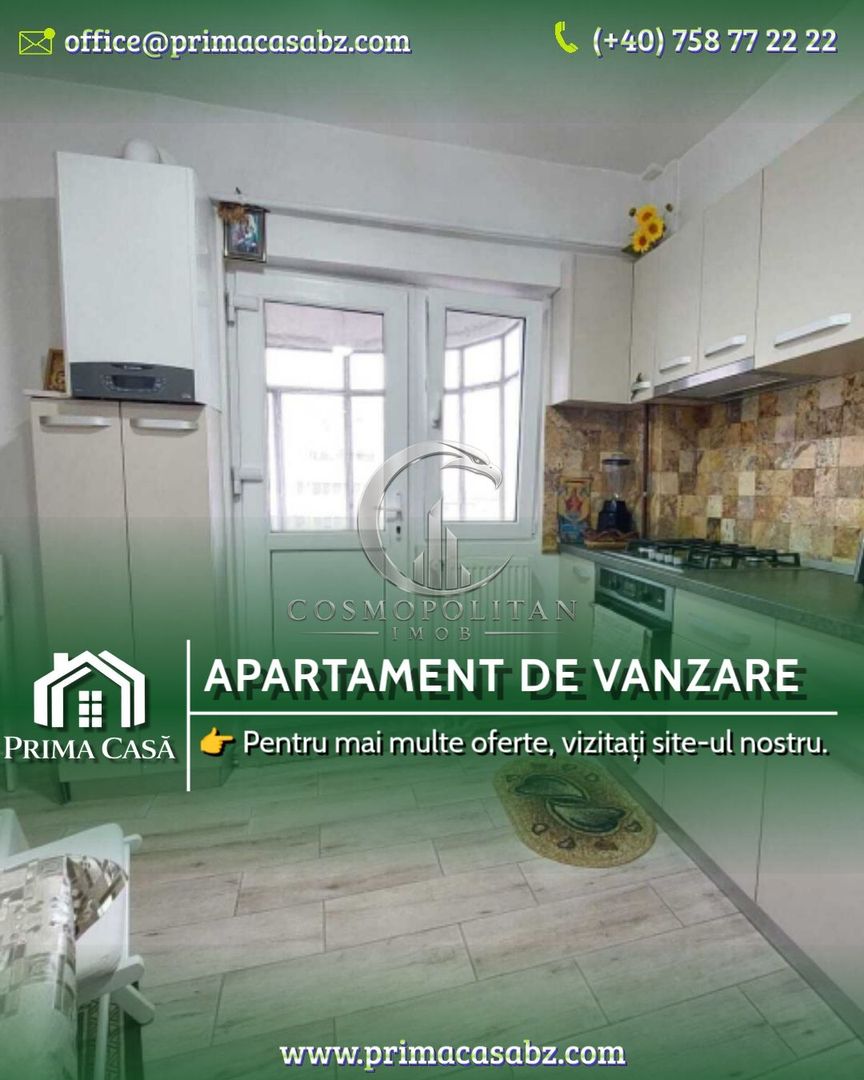 Apartament 3 camere de vânzare | Buzau, Unirii Centru