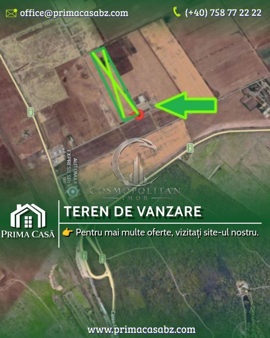 Teren intravilan de vânzare | Buzau, Exterior Sud