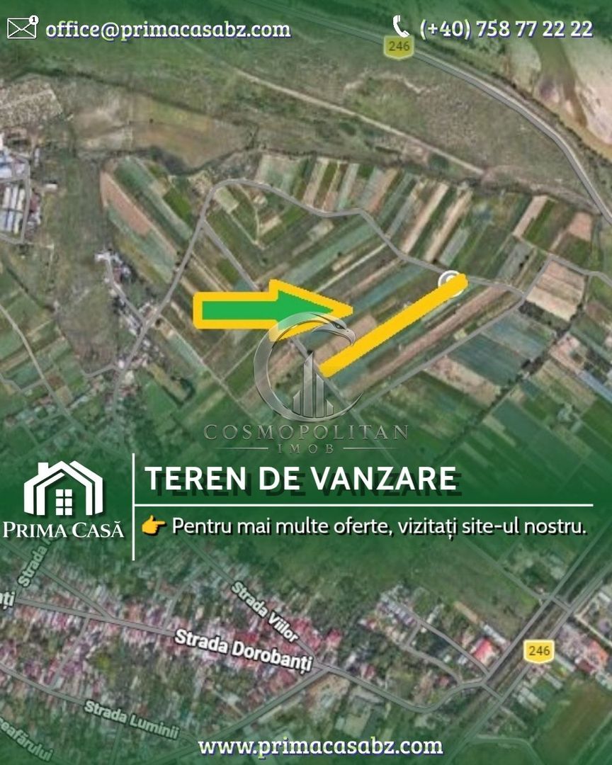 Teren intravilan de vânzare | Buzau, Dorobanti