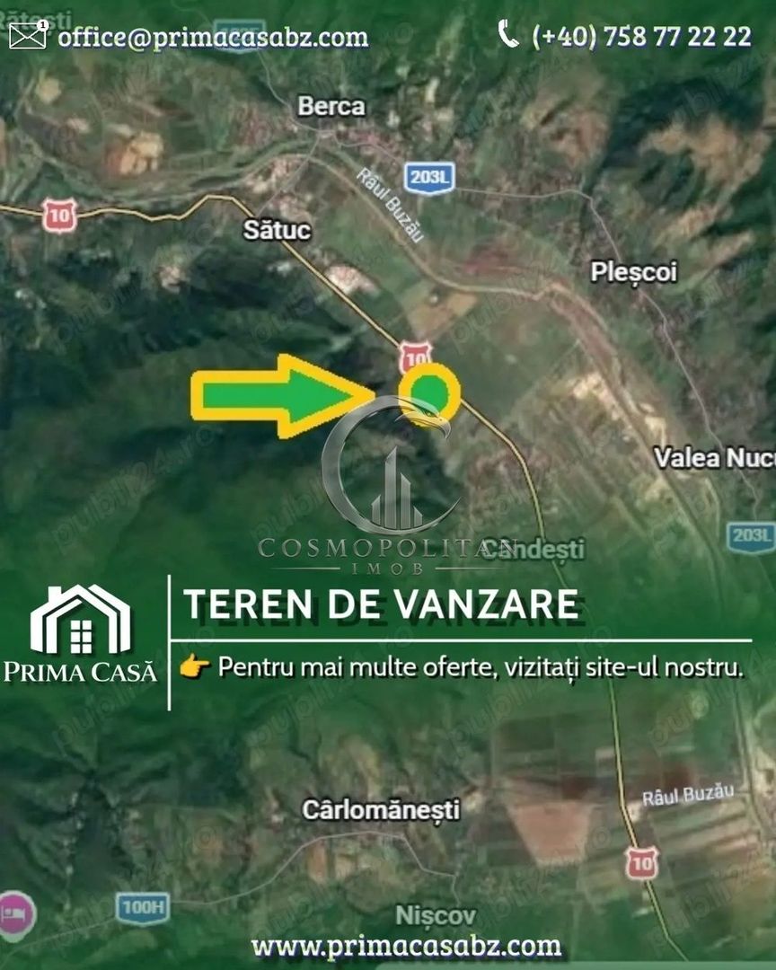 Teren intravilan de vânzare | Candesti