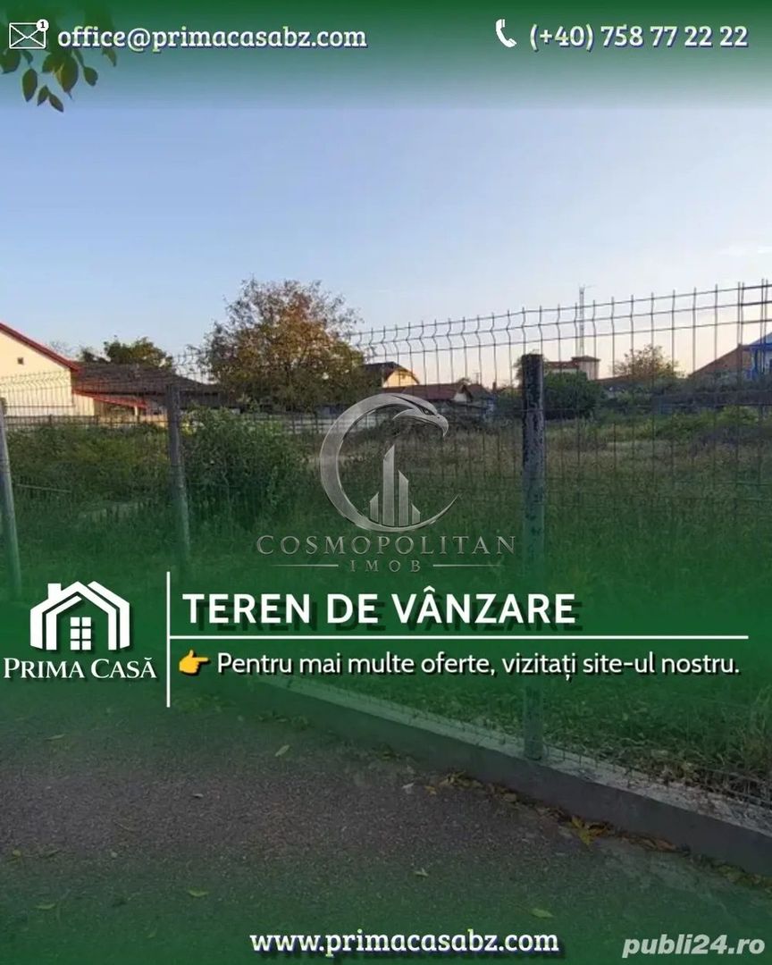 Teren intravilan de vânzare | Buzau, Central