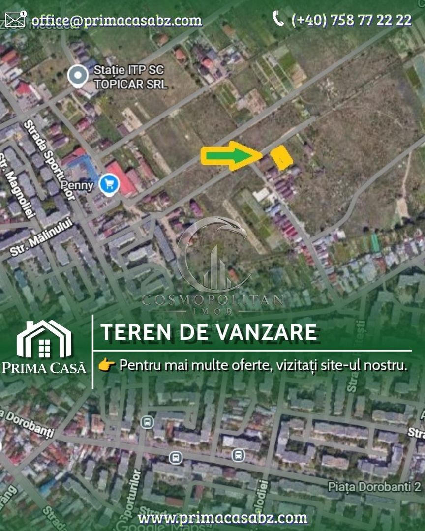 Teren intravilan de vânzare | Buzau, Brosteni