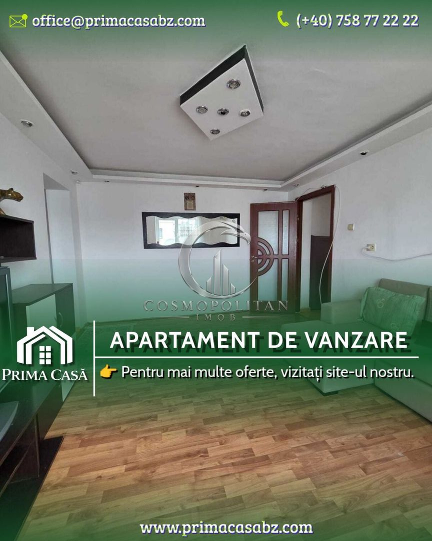 Apartament 3 camere de vânzare | Buzau, Balcescu