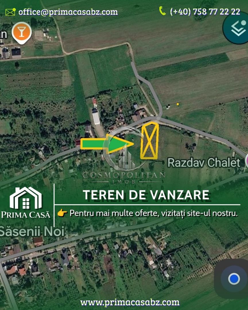 Teren intravilan de vânzare | Sasenii Noi